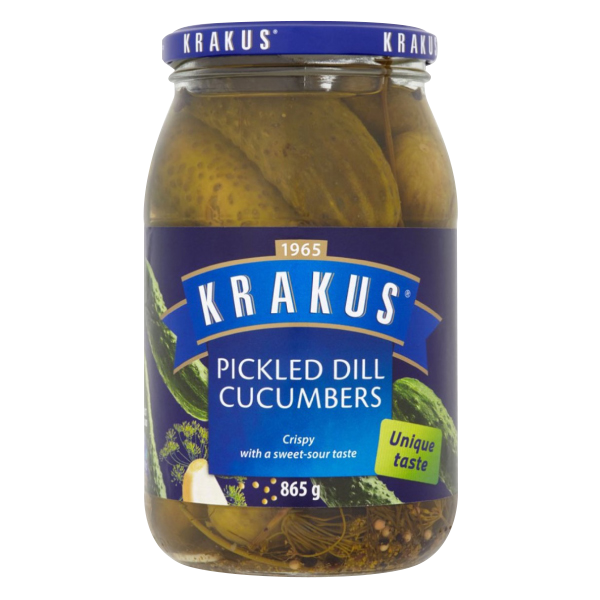 Krakus Cucumbers 6 x 865g Jar GRFineFoods