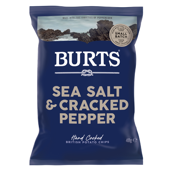 Sea Salt & Cracked Pepper 20x40g GRFineFoods