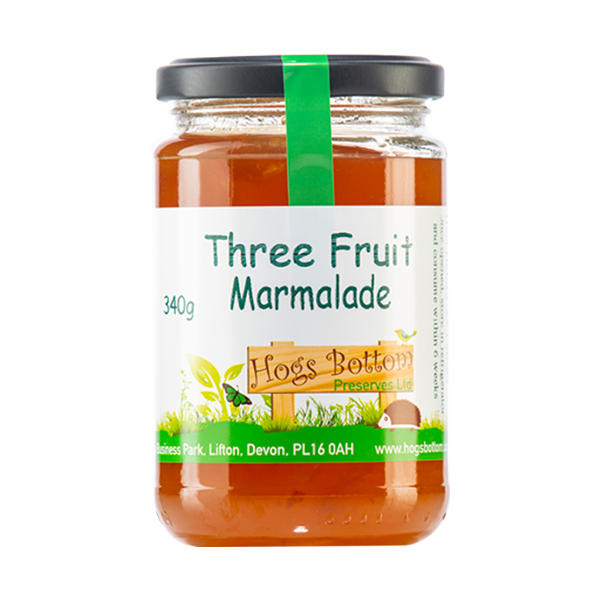 Three Fruit Marmalade 6 x 340g jars GRFineFoods