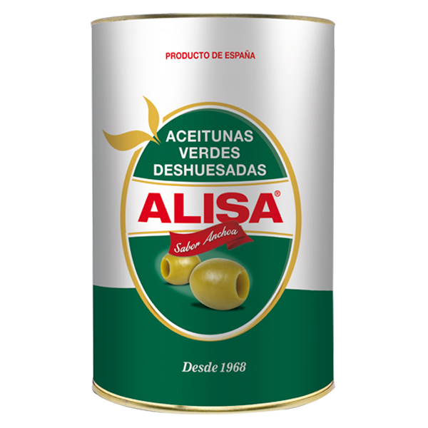 Spanish Green Pitted Olives 4.10kg GRFineFoods