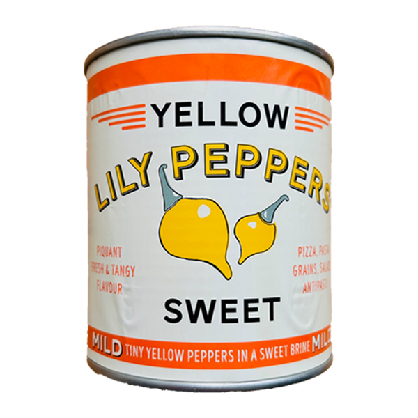 Mild Yellow Sweet Lily Peppers 6x800g (d/w 325g) GRFineFoods